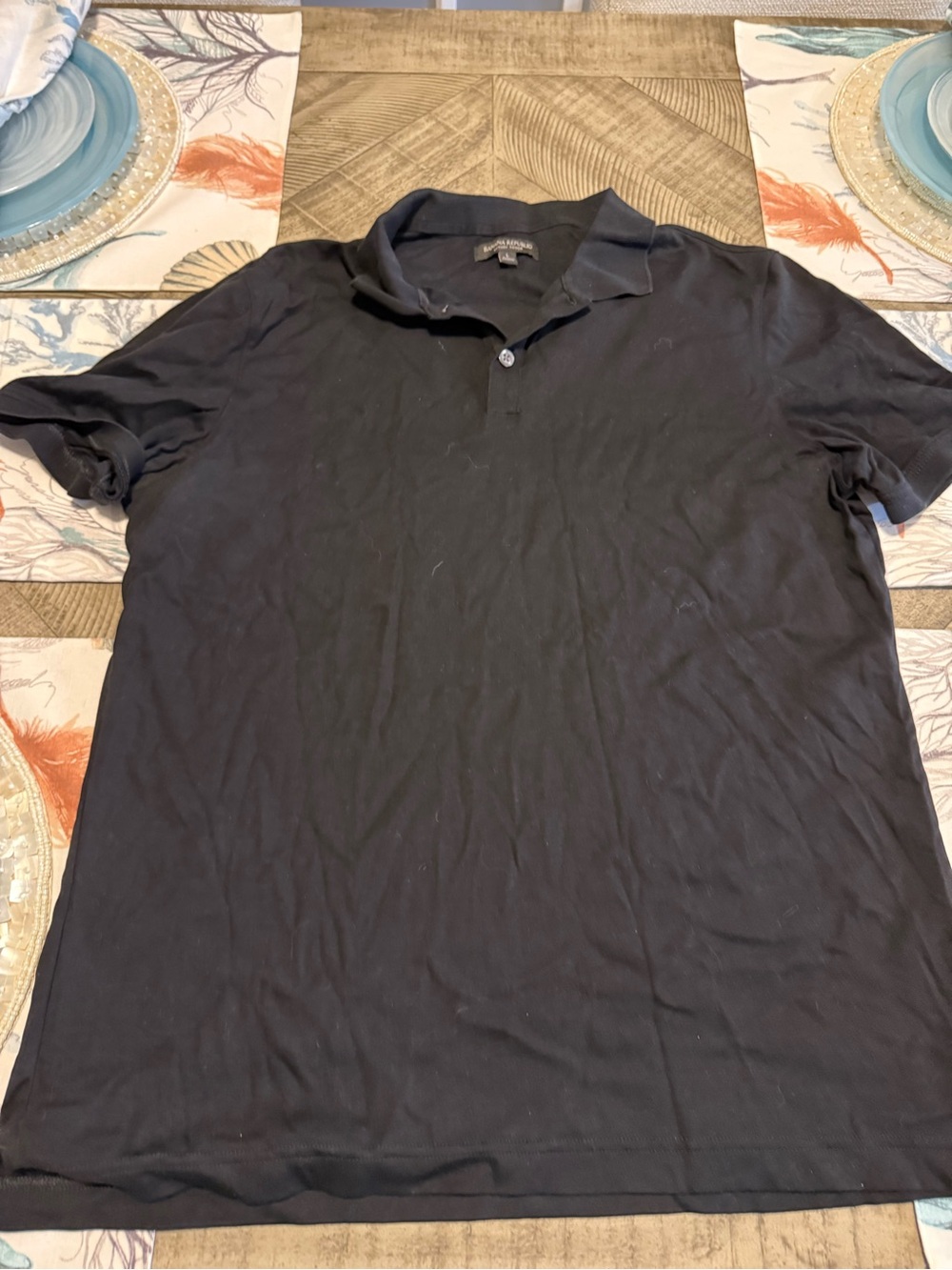 Banana Republic Men's Black Polo Shirt